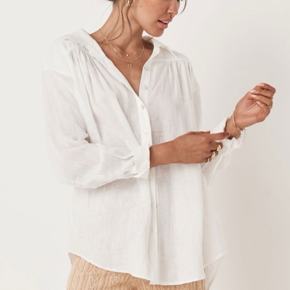 Spell Basic Linen Blouse